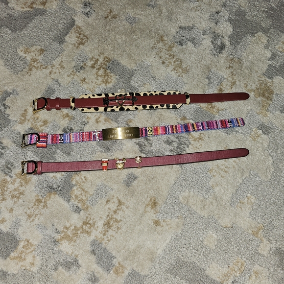 Lot Of 3 KEEP Collective Bracelets With Removable Charms &  Reversable Bracelets